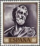 Spain - 1961 - El Greco - 25 CTS - Grey - Spain, El Greco - Edifil 1330 - Domenico Theocopoulos El Greco "San Pedro" - 0